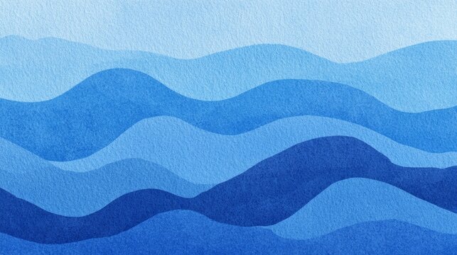 Abstract watercolor background in blue, azure, and turquoise hues, featuring sea wave patterns and gradient textures, perfect for web banners and design.
