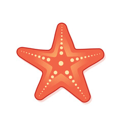 Obraz premium Starfish icon in flat style. Sea stars vector illustration on isolated background. Sea animal sign business concept.