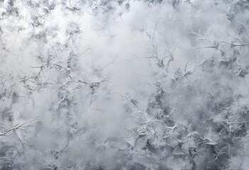 Fototapeta premium Cold icy grunge surface in frosty white and silver with visible rough patches, Ai Generated