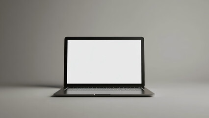Blank laptop screen for your design needs.