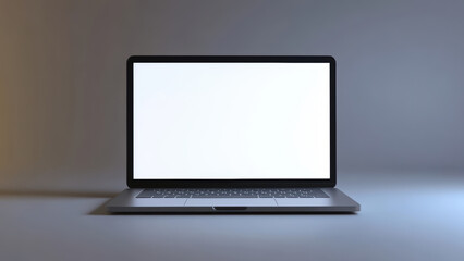 Blank laptop screen for your design needs.