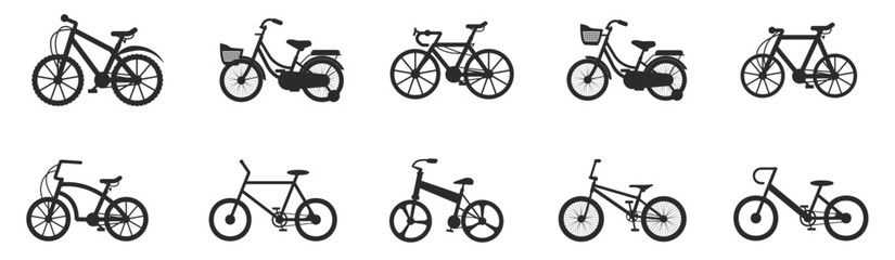 Bicycle Transport Icon. Black simple thin line icon vector illustration.