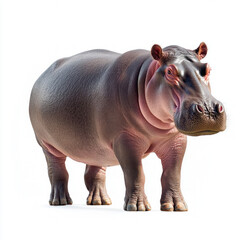 Fototapeta premium Hippopotamus Isolated