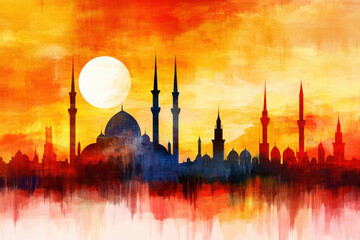 Naklejka premium Ottoman Background