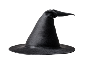 a black hat with a pointed tip