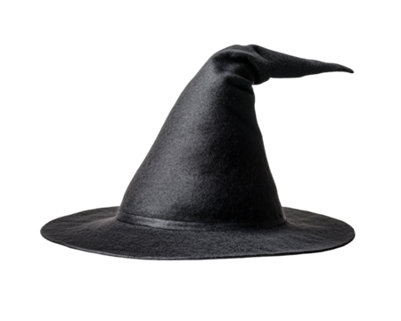 a black hat with a pointed tip
