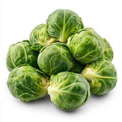 Obraz premium Brussel Sprouts Isolated