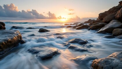 Fototapeta premium sunset on the beach