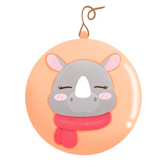 Cute rhinoceros 