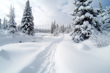 Obraz premium Grand Teton National Park In Winter