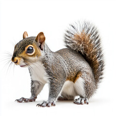 Obraz premium Grey Squirrel Isolated