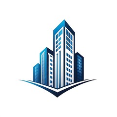 creative building logo
 isolated on white background 