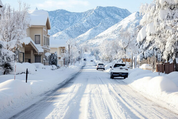 Obraz premium Santa Fe In Winter