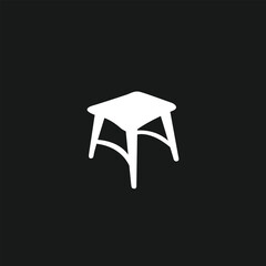 chair logo icon simple design