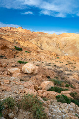 Mountains near the Chebika Oasis. One of the most popular travel destinations in Tunisia.