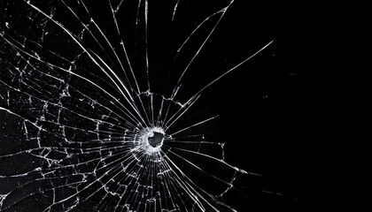 Obraz premium Realistic Representation of Shattered Glass Beauty of Transparency and Contrast