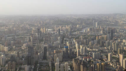 Urban scene of Lanzhou, China