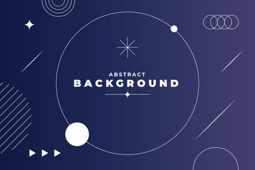 Abstract geometric gradient background with space for text. Modern design for graphic projects, covers, banners, posters, and more with abstract lo-fi multicolor vintage retro. Dark blue colors.