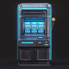 Exploring the Allure of a Retro Casino Slot Machine in a Dimly Lit Environment