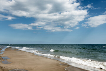 plage de Piémanson au bord de la mer Méditerranée