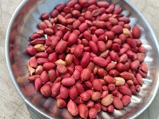 Red groundnut or peanut 