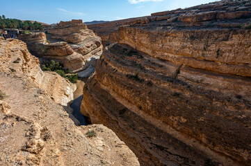 Landscape of Tunisia, the Canyon of Mides.