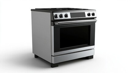 Fototapeta premium Sleek Stainless Steel Modern Kitchen Oven