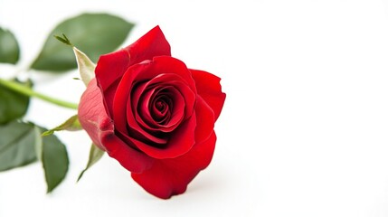 Fototapeta premium Stunning Red Rose - A Symbol of Love and Beauty