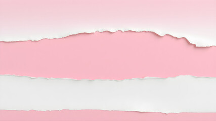 empty Ripped torn paper edges white paper on a black background