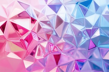 Obraz premium Pastel-colored ice crystals forming geometric patterns on a frosted window.