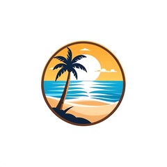 beach logo
isolated on white background 