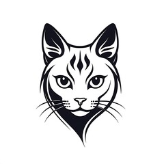 Obraz premium Cat logo isolated on white background 