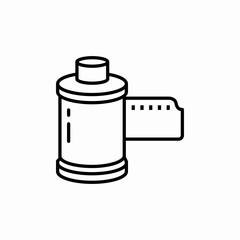photo camera film icon sign vector