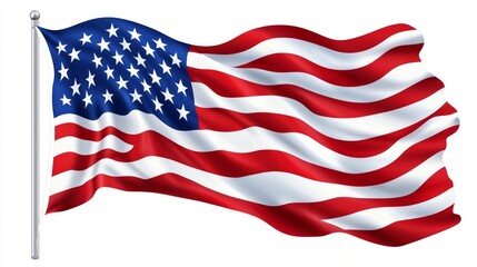 Fototapeta premium Majestic American Flag Design