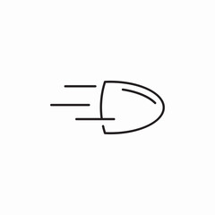 bullet shoot icon sign vector