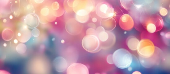 Fototapeta premium Colorful bokeh background for New Year card design celebrating festive moments and joy in a blurred decorative ambiance