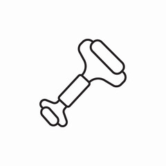 face roller skin icon sign vector