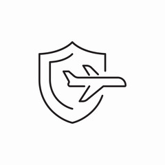 flight safety icon sign vector