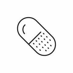 medicine capsule icon sign vector