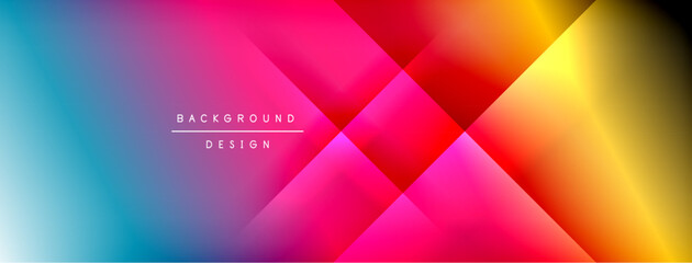 Colorful gradient with lines made of shadow and light. Creative background