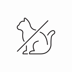 no pets icon sign vector