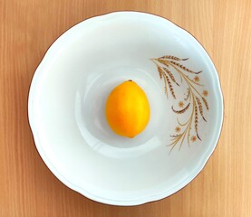 Yellow lemons on the table