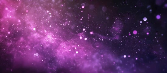 Obraz premium Colorful cosmic fireworks display creating a festive atmosphere against a dark starry background for celebration and holiday themes