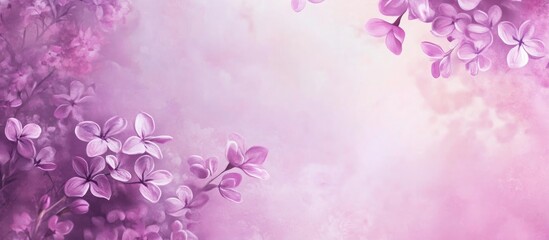 Fototapeta premium Delicate lilac flower background with soft gradients and ethereal textures for artistic and creative projects