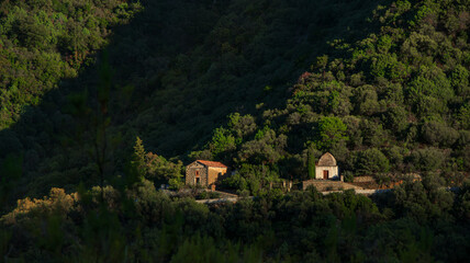 Rustic villages on the island of Corsica in France