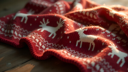 Cozy Red & Ivory Scarf: A Fusion of Tradition and Technology