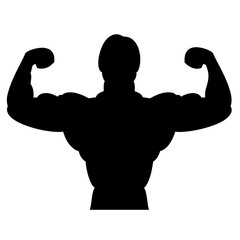 illustration de personne, homme et femme pratiquant activité de fitness, silhouette noire