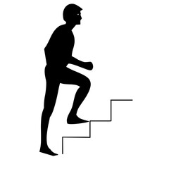 illustration de personne, homme et femme pratiquant activité de fitness, silhouette noire