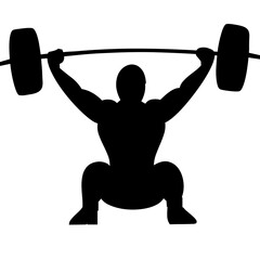 illustration de personne, homme et femme pratiquant activité de fitness, silhouette noire