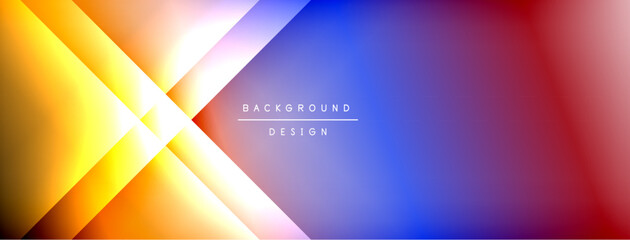 Dynamic shadow lines with gradient colors geometric background